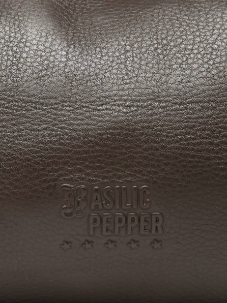 Shoulder Bag Cow A4 Leather Basilic pepper Brown cow 155N other view 5