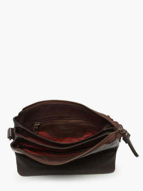 Sac Bandoulière Cow Cuir Basilic pepper Marron cow BCOW83 vue secondaire 3