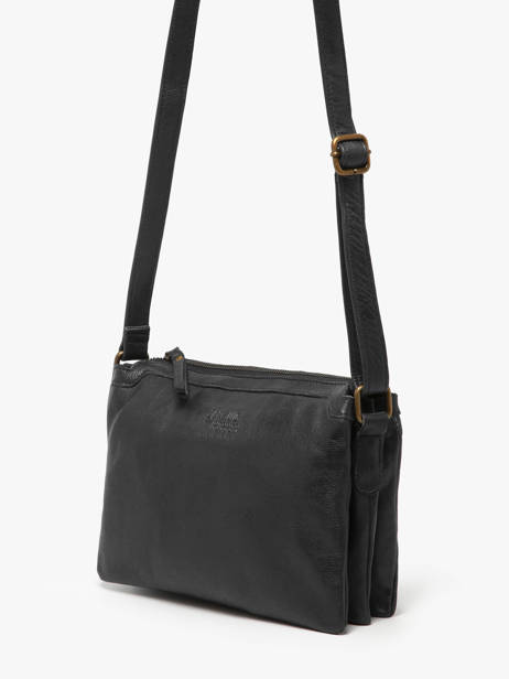 Shoulder Bag Cow Leather Basilic pepper Black cow BCOW83 other view 2