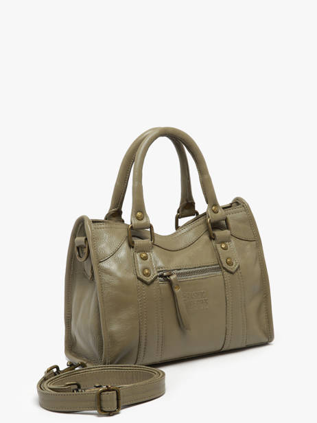 Shoulder Bag Cow Leather Basilic pepper Green cow BCOW72 other view 2