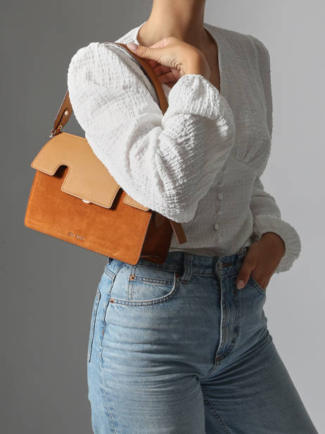 Shoulder Bag La Suite Leather Paul marius Orange la suite GABRISUI other view 1