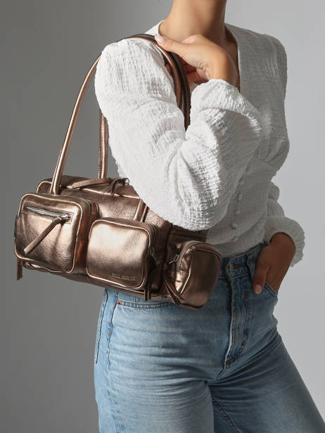 Shoulder Bag 90's Leather Paul marius Gold 90's BASSE90S other view 1