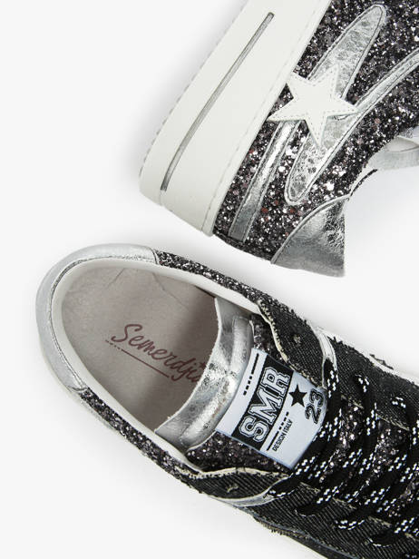 Sneakers Vana In Leather Semerdjian Black women VANA other view 3