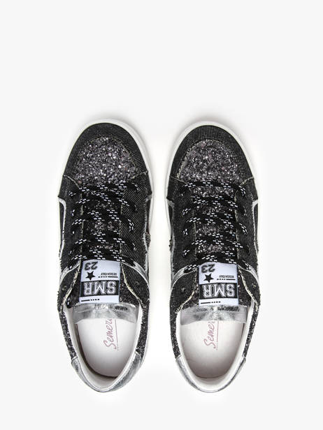 Sneakers Vana In Leather Semerdjian Black women VANA other view 4