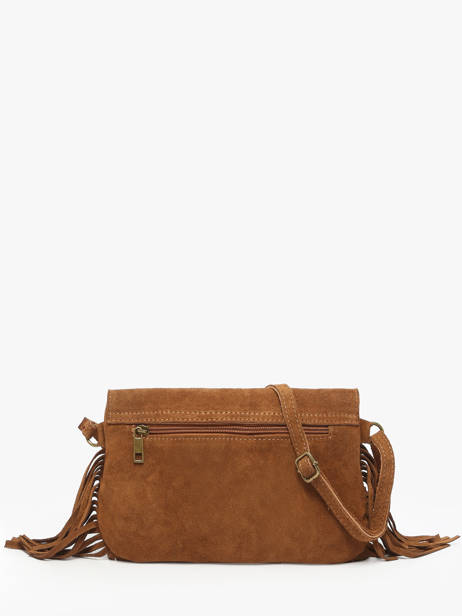 Shoulder Bag Velvet Leather Milano Brown velvet VE241115 other view 4