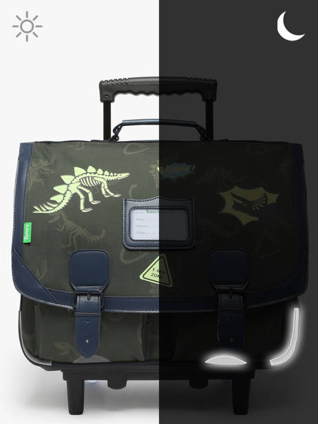 Cartable à Roulettes 2 Compartiments Tann's Vert les fantaisies g 43277 vue secondaire 6