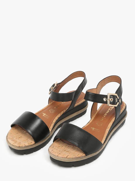 Sandals In Leather Tamaris Black women 42 other view 1