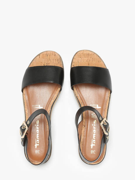 Sandals In Leather Tamaris Black women 42 other view 3