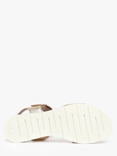Sandals In Leather Tamaris Gold women 44 other view 4