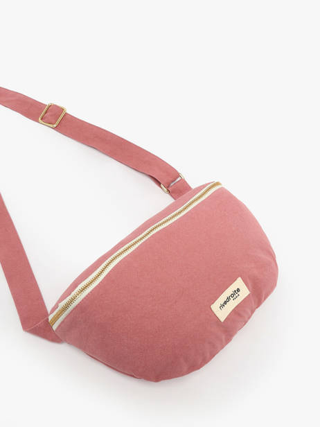 Le Sac Banane Custine Coton Recyclé Rivedroite Rose timeless CUSTITIM vue secondaire 2