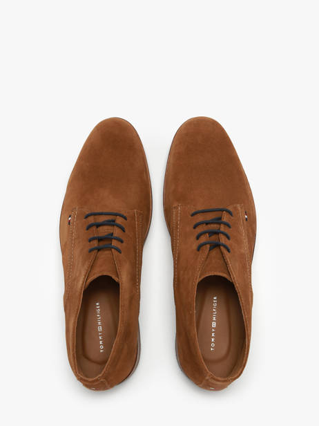 Ankle Formal Shoes In Leather Tommy hilfiger Brown men 5726GVQ other view 4