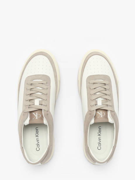 Sneakers In Leather Calvin klein jeans White men YM01354 other view 4