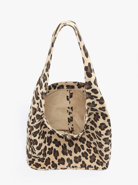 Shoulder Bag Velvet Leopardo Milano Beige velvet leopardo VL25065 other view 3