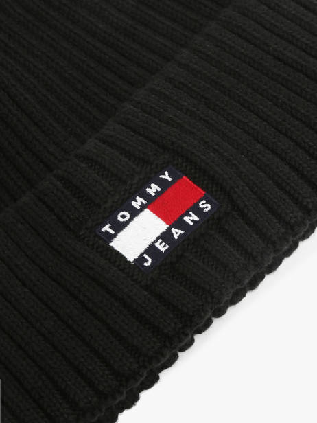 Beanie Tommy hilfiger Black tjm heritage AM13669 other view 1