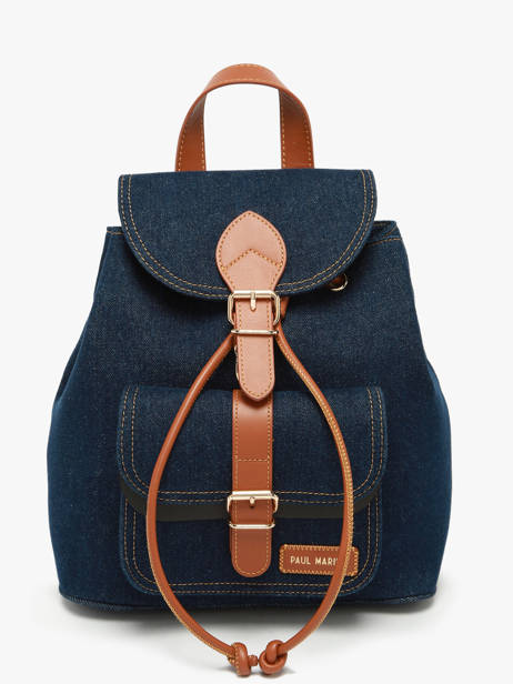 Le Baroudeur Denim Brut Backpack Paul marius Blue denim brut BAROUDEB