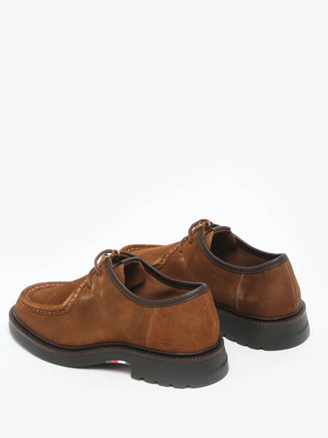 Chaussures Derbies En Cuir Tommy hilfiger Marron men 5589GVQ vue secondaire 2