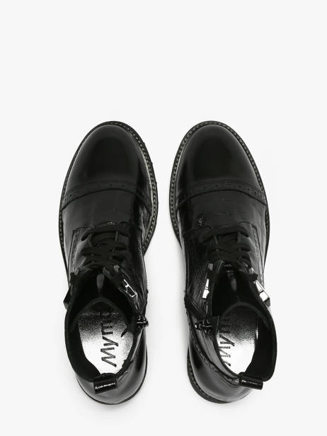 Formal Shoes In Leather Myma Black women 8607 other view 4