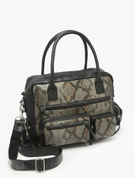 Handbag Python Leather Paul marius Black python DANDP90S other view 2