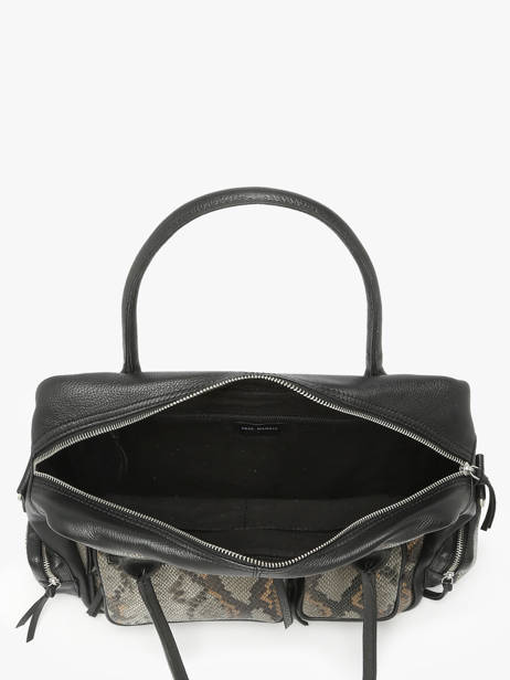Handbag Python Leather Paul marius Black python DANDP90S other view 3