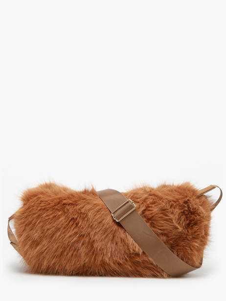 Shoulder Bag Doudou Fur Le voyage en panier Brown doudou AHP261 other view 5