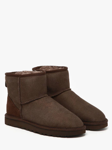 Boots Classic Mini Ii En Cuir Ugg Marron accessoires 1016222 vue secondaire 1