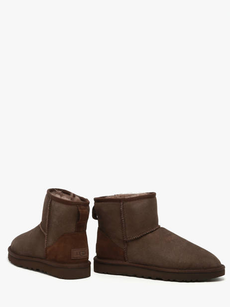 Boots Classic Mini Ii En Cuir Ugg Marron accessoires 1016222 vue secondaire 2