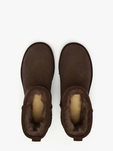 Boots Classic Mini Ii En Cuir Ugg Marron accessoires 1016222 vue secondaire 3