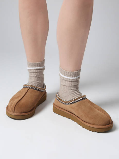 Slippers In Leather Ugg Brown women 1174470 other view 1