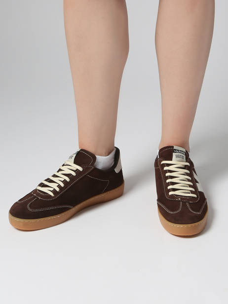 Sneakers Berlin In Leather Victoria Brown women 1126218 other view 1
