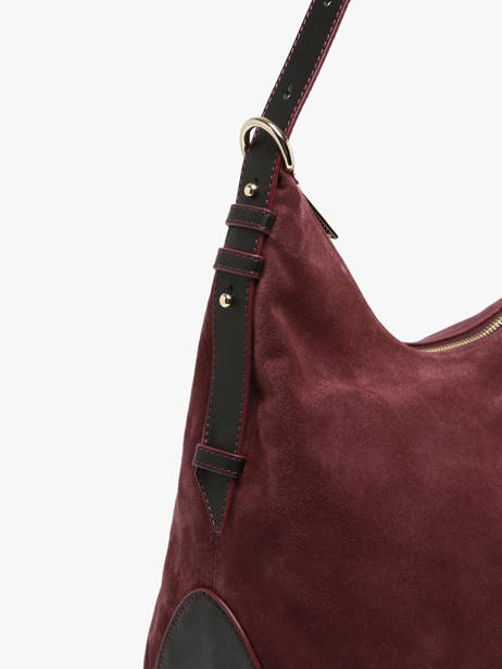 Suede Leather Carrie Shoulder Bag Nathan baume Violet vogue 1 other view 3