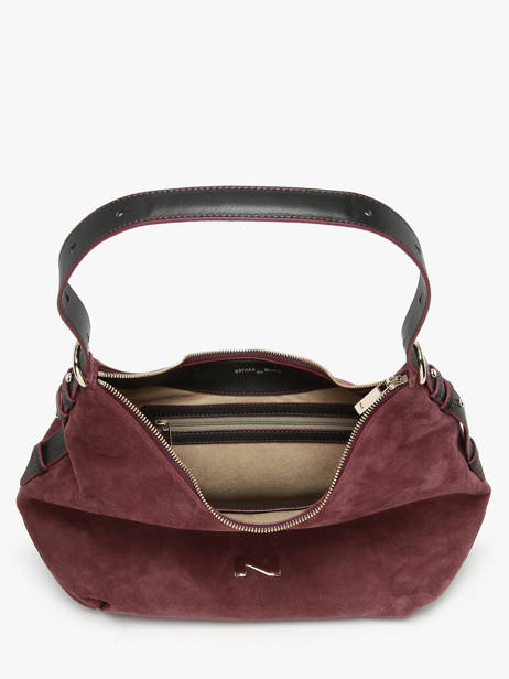 Suede Leather Carrie Shoulder Bag Nathan baume Violet vogue 1 other view 4