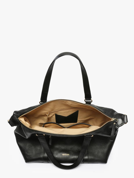 Shoulder Bag Vintage Leather Nat et nin Black vintage THYLANE other view 3