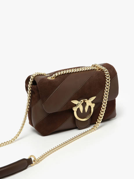 Crossbody Bag Love Bag Puff Pinko Brown love bag puff A2JY other view 2