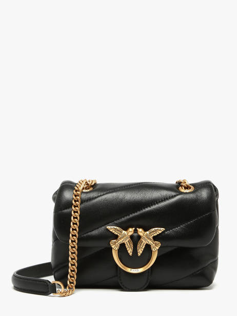 Leather Love Baby Puff Crossbody Bag Pinko Black love bag puff A0F2
