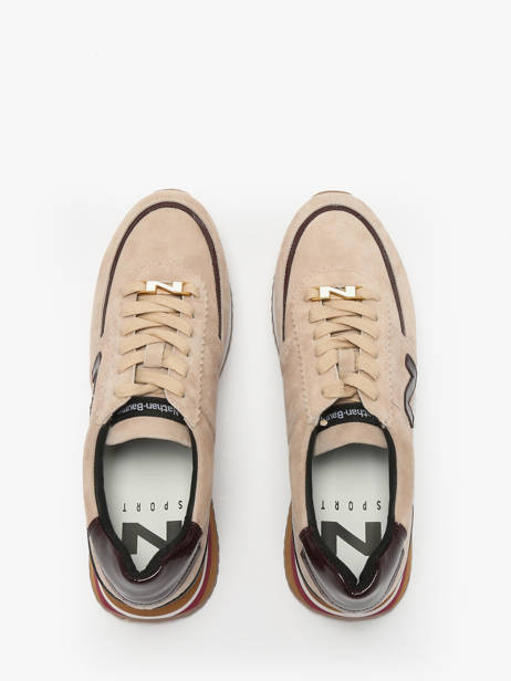 Sneakers In Leather Nathan baume Beige women 52NS1603 other view 3