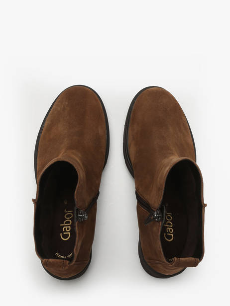 Heeled Boots In Leather Gabor Brown women 14 other view 3