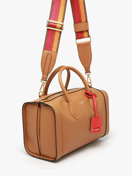 Medium Leather Bcbg Bowling Bag Lancel Brown bcbg A13690 other view 2