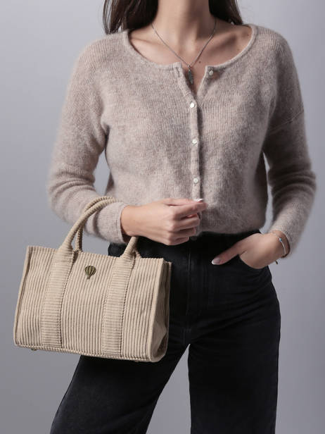 Shoulder Bag Velours Le voyage en panier Brown velours AHP242 other view 1