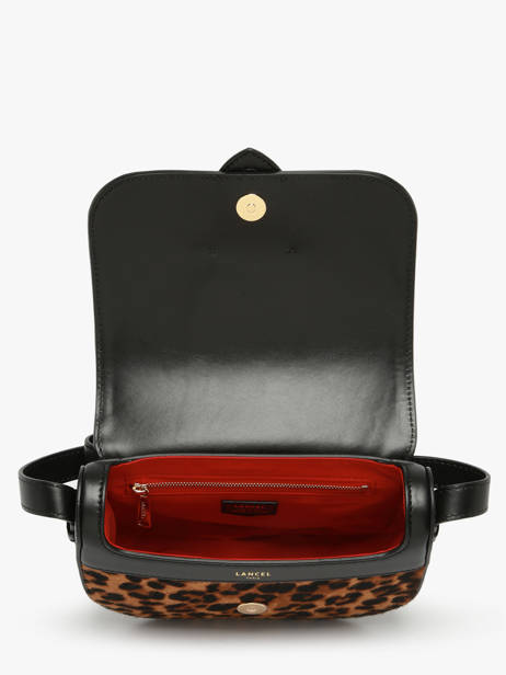 Leather Sienna Leopard Crossbody Bag Lancel Brown sienna A13753 other view 3