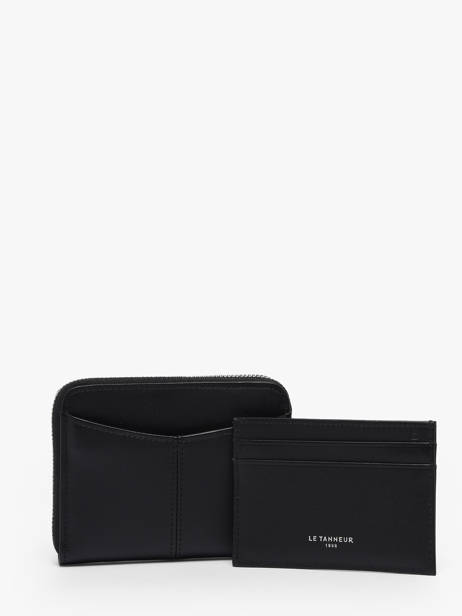 Coin Purse With Card Holder Leather Le tanneur Black charlotte TOTT3110 other view 3