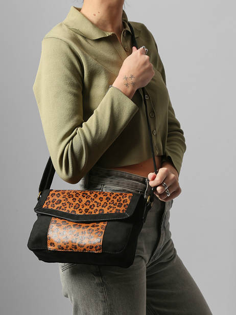 Sac Bandoulière Velvet Miniprix Noir velvet 27582 vue secondaire 1