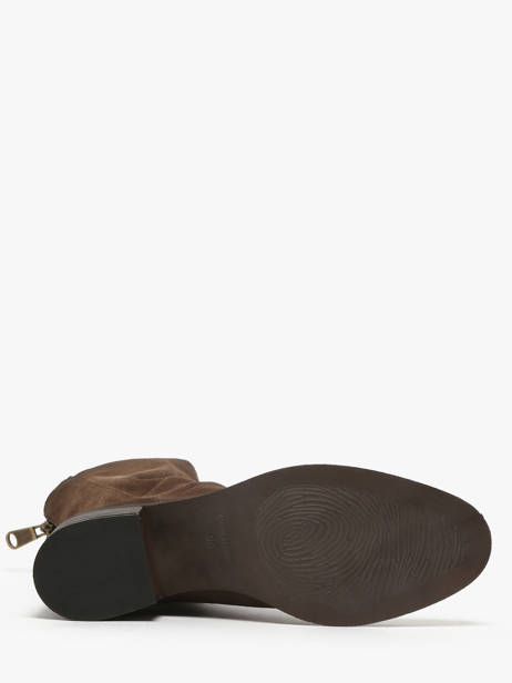 Heeled Boots In Leather Metisse Brown women TC2177 other view 4