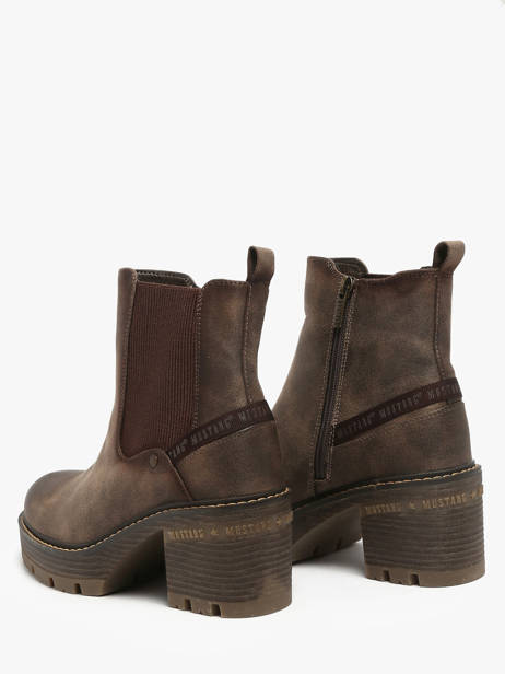 Heeled Boots Mustang Beige women M0132001 other view 2