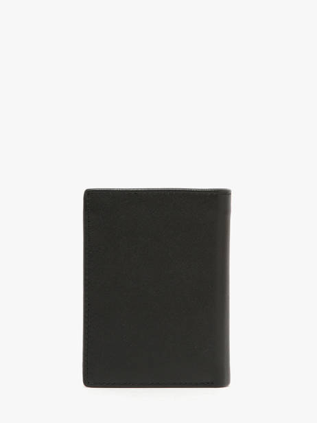 Porte-cartes Porte-monnaie Cuir Hugo boss Noir saffiano HLG526A vue secondaire 3