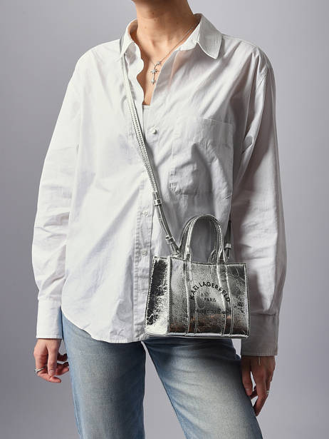 Crossbody Bag Rsg Metallic Karl lagerfeld Silver rsg A4W50059 other view 1