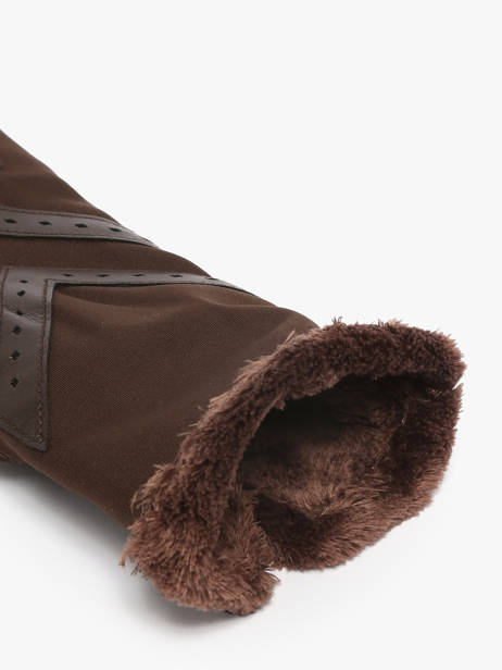 Gants Isotoner Marron women gloves 85304 vue secondaire 1