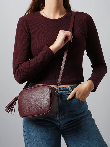 Crossbody Bag Caviar Leather Milano Red caviar CA2006N other view 1