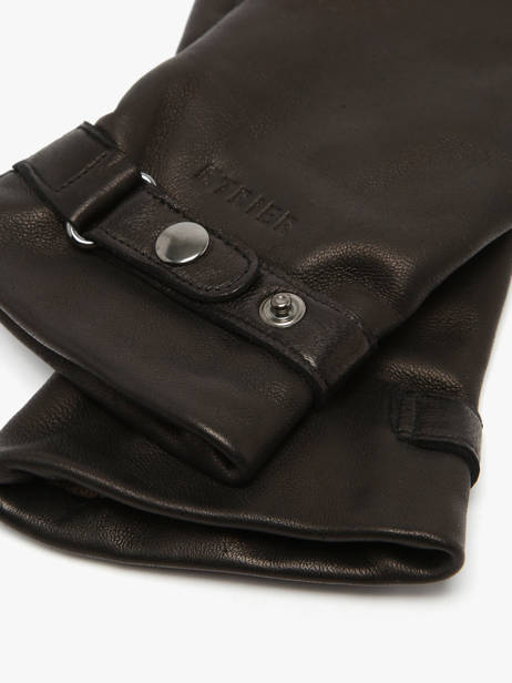 Men's Leather Gloves Etrier Black accessoires EGLO603G other view 1