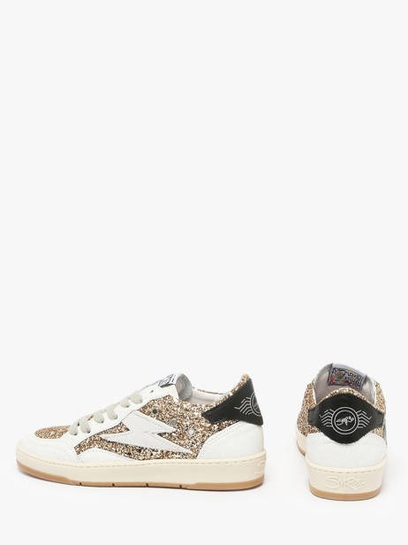 Sneakers In Leather Semerdjian Gold women DANY other view 2