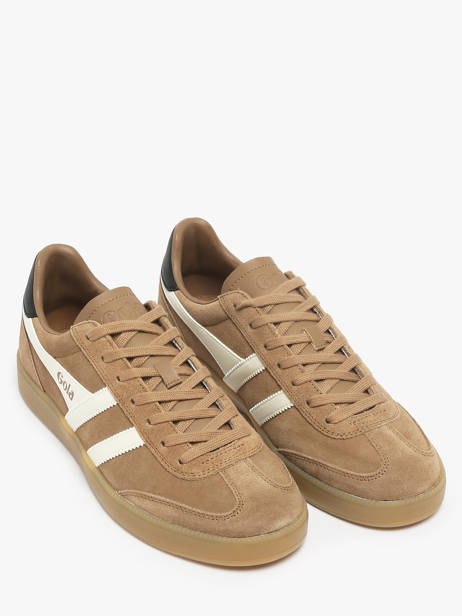 Sneakers In Leather Gola Brown men CMB735 other view 1